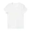 Top de Manga Corta para Mujer Aboutsea Verano Bambú Algodón Hombro Derecho Cuello Redondo Corte Ajustado Seco y Transpirable Color Sólido Versátil para Mujer
