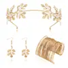Accesorios para el cabello de moda de personalidad de hoja dorada y perla, diadema, accesorios de comercio exterior, envío gratis, europeos y americanos transfronterizos, deseo