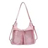 Bolso de Hombro Único para Mujer, Bolso Cruzado con Diseño Bidimensional, Bolso Ita de Capacidad Pequeña para el Trabajo, Bolso para Muñeca de 20 cm para Mujer