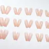 Uñas de Otoño e Invierno Estilo Coreano Ins con Vibras, Uñas Portátiles en un Color Rosa Piel de Gama Alta que Ilumina el Cutis