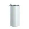 Taza con recubrimiento para sublimación transfronteriza transferencia de calor taza recta de 20 oz taza con doble asa taza termo tipo lata de refresco pequeña y guapa para coche