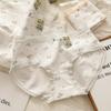 Ropa Interior de Algodón Floral Puro Deseo Niñas Colores Lindos Combinados Entrepierna de Algodón No Pellizca Agradable a la Piel Braguitas para Niñas Estudiantes
