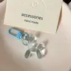 Chaveiro de cachorro bola de gelo fofo e estiloso, pingente adorável feminino, acessório para bolsa, presente para casais e melhores amigos