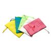 Bolsa pequeña de lona de color sólido con logotipo impreso, bolsa de almacenamiento portátil con cordón de algodón para cosméticos, lápiz labial y minilápiz labial.