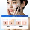 Cepillo Facial de Silicona Hexagonal Transfronterizo con Cerdas Suaves para Hombres, Cepillo para Barba Facial, Cepillo Removedor de Puntos Negros, Cepillo Limpiador Facial de Silicona