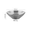 Cubo Tazón de Acero Inoxidable 304 de Doble Capa Anti-Escaldadura Transfronterizo Tazón para Ramen de Hotel Tazón Japonés Aislante del Calor Cuenco para Cocinar Tazón para Sopa y Fideos