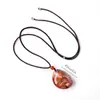 Colgante de Sardónice Natural Transfronterizo Piedra Cruda de Cristal Ágata Irregular Cadena de Suéter para Pareja Collar