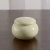 Pequeno mini pote de cerâmica para chá, frasco de creme labial, pote para pomada, pílulas, bálsamo cosmético, armazenamento de pó, pote selado