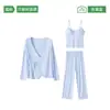 Conjunto de Chaleco y Shorts de Algodón Puro Modal y Seda Helada para Hombres y Mujeres Nuevo Talla Grande Holgado Ropa Exterior Ropa para el Hogar