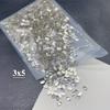 Manicura mini plana diamante blanco con forma especial tamaño pequeño celebridad de internet mismo estilo transparente diamante cuadrado gota de agua amor rectangular