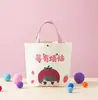 Bolsas de Lona Coloridas Personalizadas 2026 Nova Cartoon Transfronteiriça Colorida Sacolas de Presente de Natal Atacado