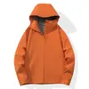 Patrón a cuadros otoñal, tela transparente, cortavientos exterior con capucha, ropa de trabajo, logo personalizado, top deportivo de una sola capa para correr