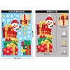 2024 Nuevo Adhesivo Decorativo de Copo de Nieve Navideño Papá Noel Alce Muñeco de Nieve Adhesivo Electrostático Feliz Navidad Adhesivo para Ventana