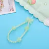 Nueva cadena para teléfono con cuentas de nube, accesorio de funda de teléfono DIY, colgante de princesa sirena, oso, correa corta para la muñeca anticaída