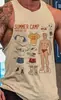 Directo de Fábrica Transfronterizo Nuevo Chaleco sin Mangas para Hombre Casual Holgado Talla Grande Estampado Digital 3D