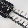 Nuevo Estilo Étnico Cadena de Cuerda de Reglas Doble Cruz Accesorios de Ropa Pequeña Fragancia DIY Accesorios de Borla de Concha Venta al por Mayor