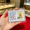 Pegatina para Teléfono Móvil de Oro Puro 999 Princesa Hazte Rica Foil de Oro Hazte Rico Rápido Pegatina para Refrigerador Año de la Oveja Ten Dinero para Gastar Tarjeta de Oro Regalo