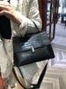 2026 Bolsos de Mujer Estilo Nuevo Bolso de Mujer de Piel Genuina Estilo Europeo y Americano Bolso de Hombro Cruzado Bolso con Solapa de Patrón de Cocodrilo