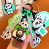 Llavero de la suerte de Panda genuino descompresión llavero de dibujos animados colgante pequeño recuerdo de panda de Chengdu al por mayor