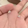 Brincos de Tarraxa Coloridos Doce Dopamina Cubo de Açúcar Diamante Cintilante, Exquisitos, Pequenos, Simples e Versáteis para Piercing de Orelha de Estudante
