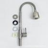 Acero inoxidable cepillado Grifo de cocina universal redondo vertical de agua única acero inoxidable fregadero Vientiane fregadero de agua fría única Dragón