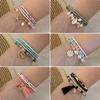 [Ice Meng] Pulsera de cuentas de arroz de moda con combinación de margaritas, joyería transfronteriza europea y americana B560