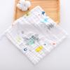 Toalla de algodón para niños, gasa, toalla para saliva, suave, absorbente, caricatura, toalla gruesa, toalla facial 25*25, artículo transfronterizo