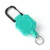 Chaveiro retrátil magnético forte para exterior corda de puxar fivela de puxar fácil cordão de extensão anti-perda alto retorno chaveiro de puxar fácil