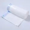 Saco de lixo com cordão doméstico espessado fechamento automático descartável portátil atacado grande preto saco de lixo de cozinha