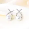 Pendientes de Perla para Mujer Celebridad de Internet, Pendientes Sencillos y de Gama Alta Estilo Ins Nicho Temperamento, Pendientes de Botón Vintage al por Mayor