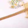 Fita de Renda com Borda Espinha de Peixe Colorida Gola para Roupas Étnicas Abajur Acessórios Manuais DIY Materiais de Acabamento em Renda