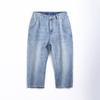 Calça Jeans Masculina City Li 6095#5/7/9 Verão Cintura Elástica Solta Stretch Joker Fina