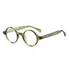 Montura Pequeña Ovalada Carey Estilo Nerd Gafas sin Graduación para Hombres y Mujeres 8672 Celebridad de Internet Retro Sencillo Gafas de Prescripción Anti Luz Azul