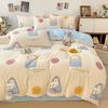 Sábana de cama supersuave de cuatro piezas estilo Ins, funda nórdica doble, funda nórdica individual, juego de cama de tres piezas para dormitorio de estudiantes
