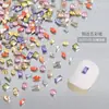 Acessórios de arte para unhas: Strass Mini com Costas Planas Zircônia Chanfrada, Strass Irregulares Empilhados em Forma de Gota d'Água Marquise Branco Transparente, Strass para Unhas Super Brilhantes
