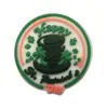 Tamancos Croc Transfronteiriços Fivelas de Sapato Sapatos Irlandeses Decorações de Sapato de Flor Festa de Feriado Desenho Animado Verde Mickey Modelos Mais Vendidos Transfronteiriços