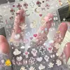 Power Bank Cão Ins Adesivo DIY Infantil Relevo Estéreo Adesivo para Unhas Artísticas Urso Fofo Desenho Animado Decalque para Unhas