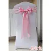 Funda de Silla de Hotel con Flor para Respaldo, Sin Atar, con Lazo, Cinta Decorativa para Respaldo de Silla de Boda de Hotel