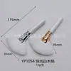 Cepillo Facial Blanco Portátil con Forma de Abanico, Pelo de Fibra Suave y Esponjoso, Brocha de Maquillaje, Tienda de Belleza, Cepillo de Burbujas