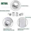 Transfronterizo M 6 100 piezas cabeza plana raya aluminio remache de tracción tuerca tapa moleteada tracción remache hembra bolsa