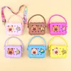 Bolsa de Agujero de Silicona Transfronteriza Bolso de Mano para Salir DIY Adorno Niños Almacenamiento Padres e Hijos Billetera para Monedas Bolso Cruzado al Hombro