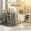 Soporte para Cuchillos de Cocina Estante de Almacenamiento Hogareño Encimera Bloque de Cuchillos Multifuncional Soporte para Palillos Soporte para Cuchillos Estante de Almacenamiento Integrado con Drenaje
