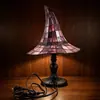 Lámpara de Sombrero de Bruja de Vidrio Personalizada Innovadora con Diseño Lindo Práctico Luz de Noche de Sombrero de Bruja Amazon Transfronteriza