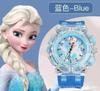 Nuevo Reloj Infantil Luminoso Colorido Princesa de Hielo y Nieve Elsa Gato Kt Luminoso Estudiante Dibujos Animados Reloj Infantil Venta al por Mayor