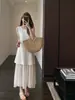 Elegante y Romántico Vestido Largo sin Mangas Adelgazante para la Costa, Vestido Largo de Vacaciones para Mujer, Nuevo Estilo Verano 2026 H052010