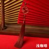 Borla Lua Cheia de Flor de 14cm Borla Longa Estilo Chinês Borla Pendente Traje Antigo Dinastia Han Aba Prensada DIY Pingente de Leque Atacado