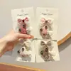 Pinzas para el Cabello de Seta Cuadros Lindas de Dibujos Animados para Niños de 3-6 Años, Pinzas para el Cabello No Dañinas, Accesorios para el Cabello Infantiles, Pasadores para Niñas