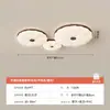 Luminária de Teto para Quarto Estilo Simples Meio do Século Retrô Redonda Nogueira Flor Lâmpada Quarto Principal Estilo Wabi-Sabi Lâmpada de Quarto 2025