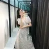 Vestido longo estilo delicado 2022 Florido primeiro amor francês Vestido super fada moda feminina saia celebridade da internet retrô