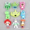 Acessórios de Resina Desenho Animado Monstro de Três Olhos Pingentes para Sapato Buzz Lightyear Enfeites Decorativos DIY